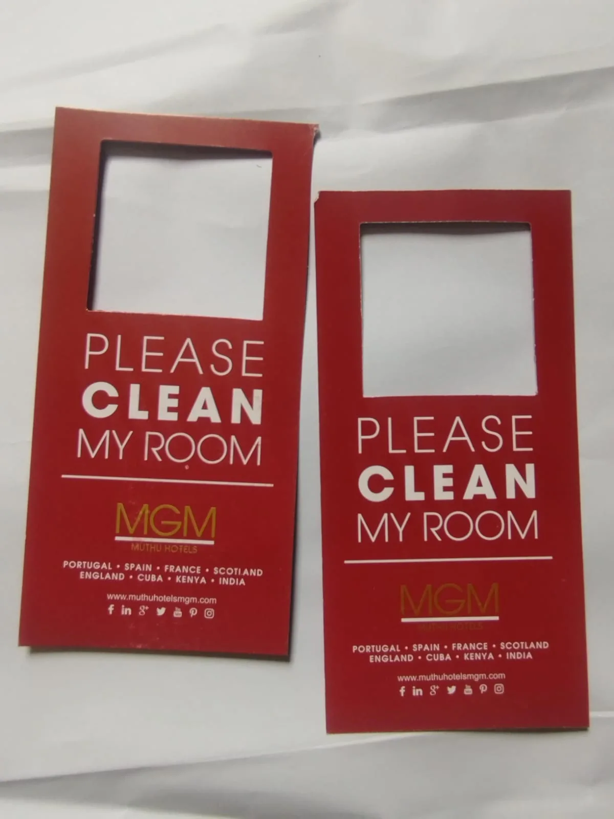 Custom Branded "Do Not Disturb" Hotel Room Door Cards — view 2