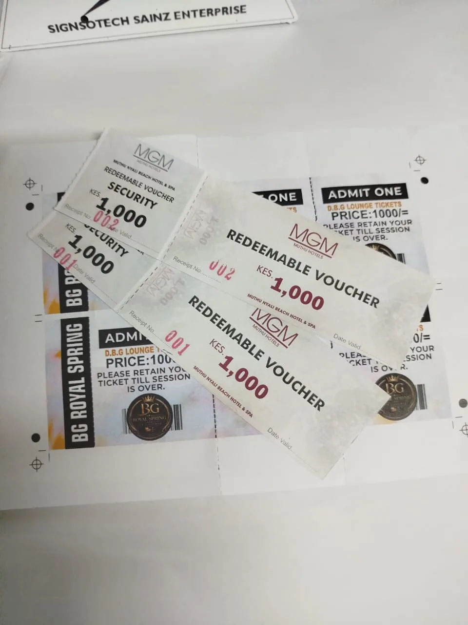 Custom Printed Ticket Voucher Books | Serialized & Perforated Printing Nairobi — view 2