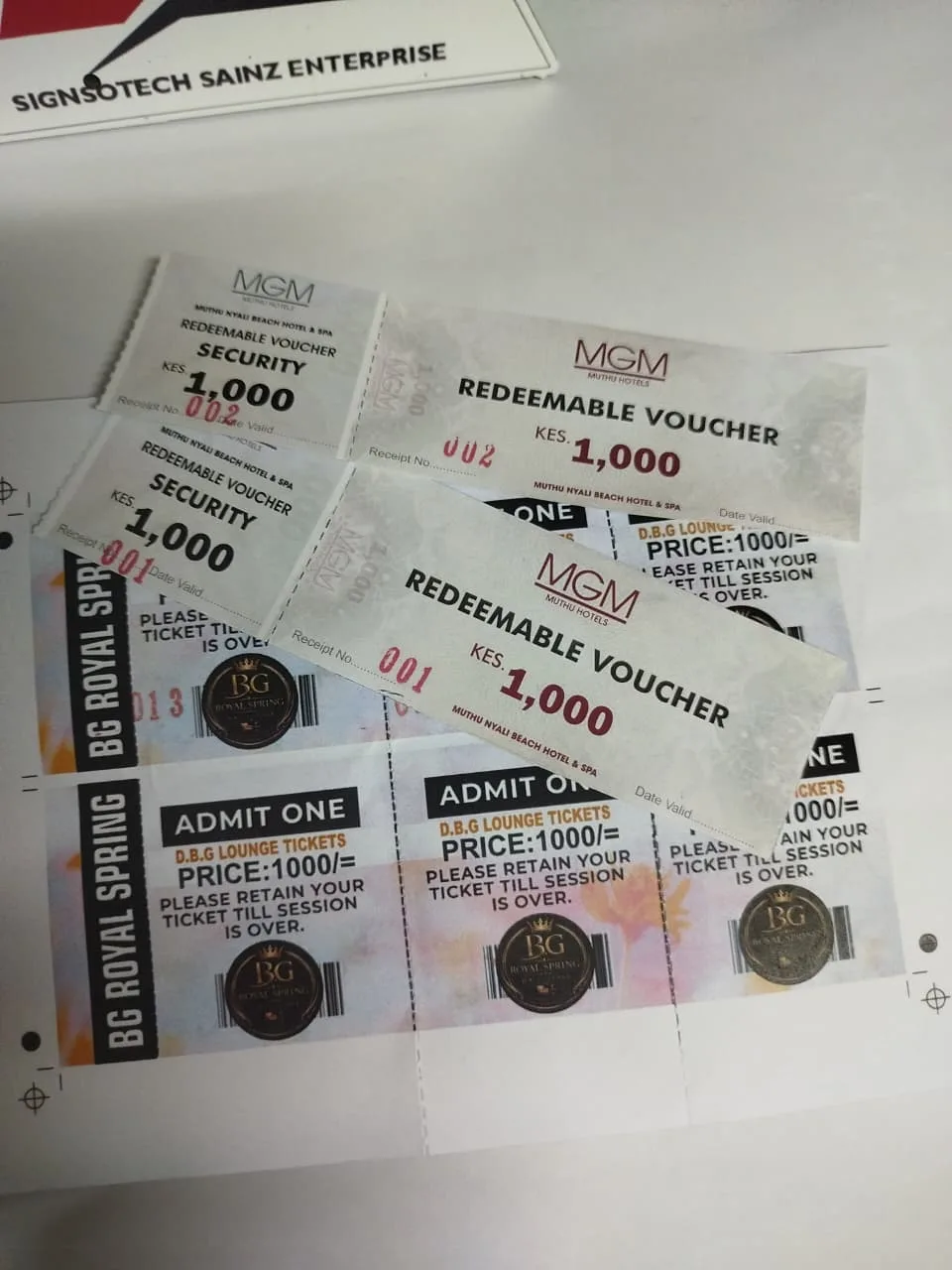 Custom Printed Ticket Voucher Books | Serialized & Perforated Printing Nairobi