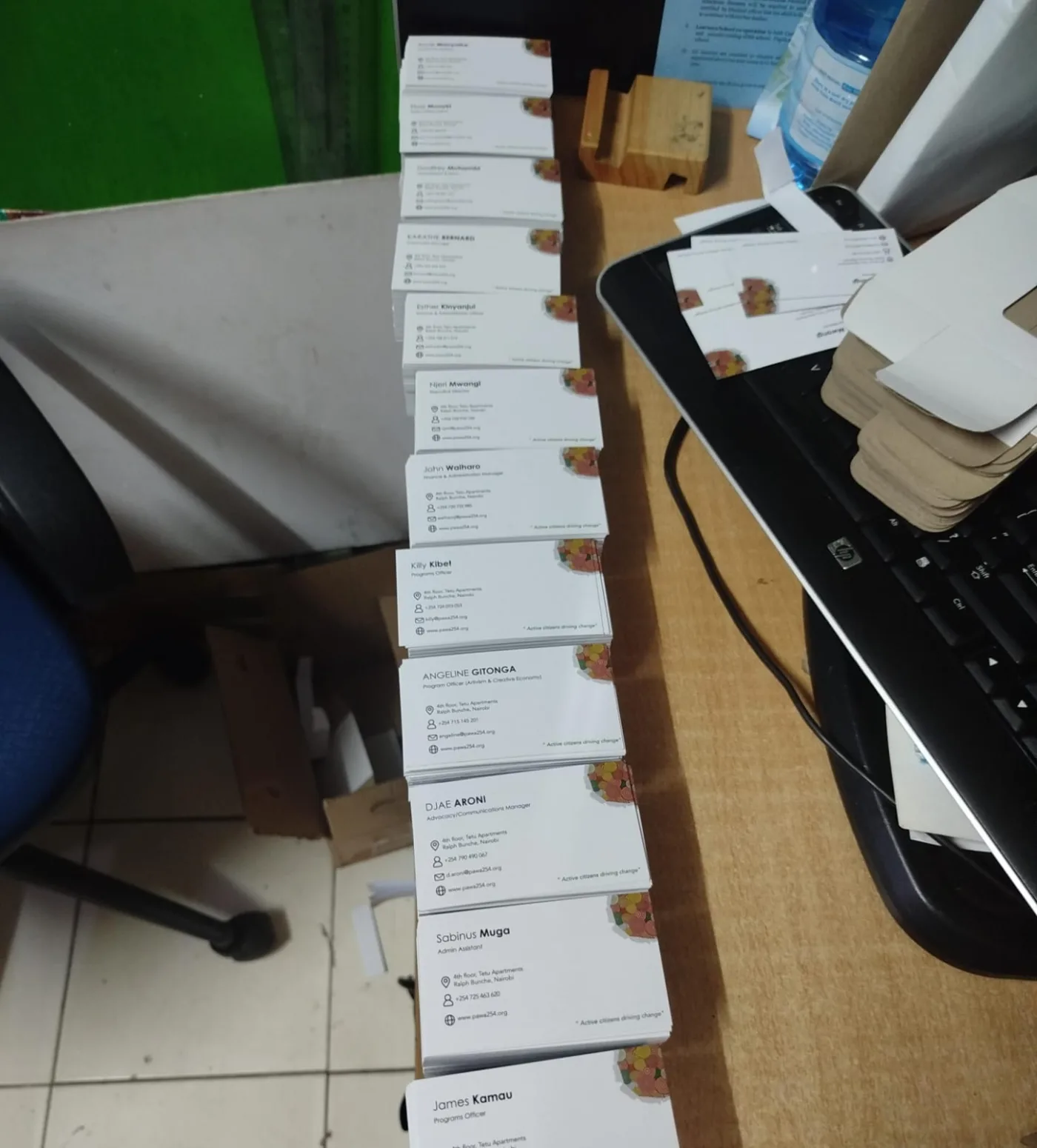 Assorted business cards